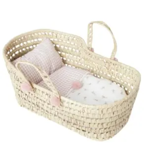 Roma Antonio Juan Dolls Palm Moses Basket - Floral 33 cm