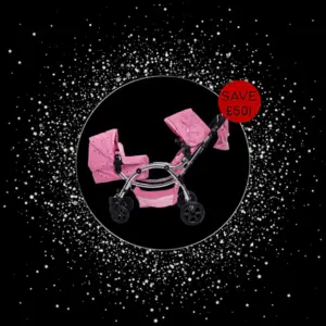 Roma Darcie Twin Dolls Pram - Pink