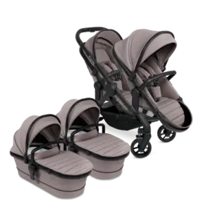 The iCandy Peach 7 Pushchair and Carrycot shown in Porcini colourway